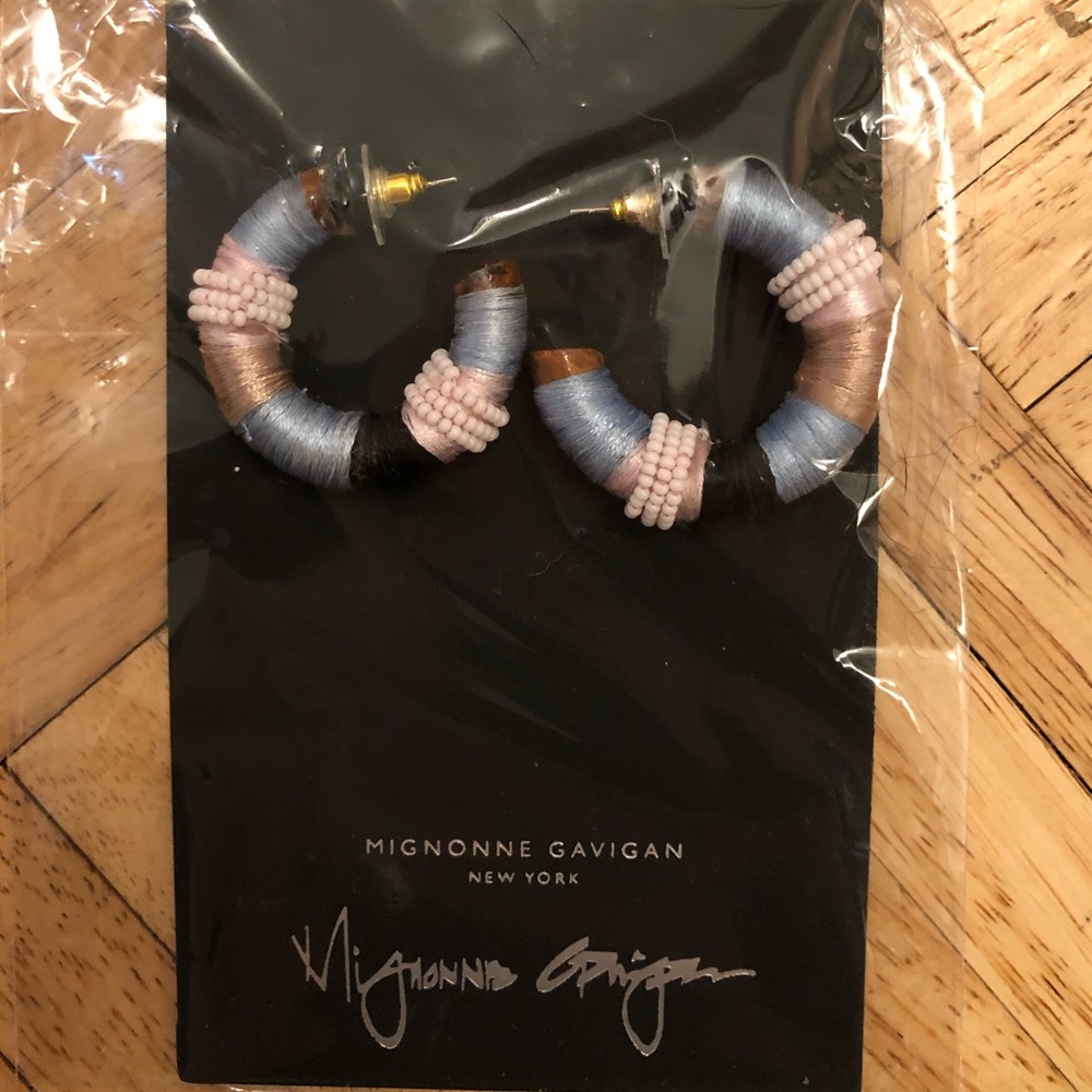 Brand new Mignonne Gavigan beaded hoops